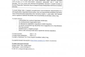 TOP_PLUSZ-1.2.1-21-HB1-2022-00063 kódszámú - Kulturális Infrastruktúra fejlesztése Nyíradony városában